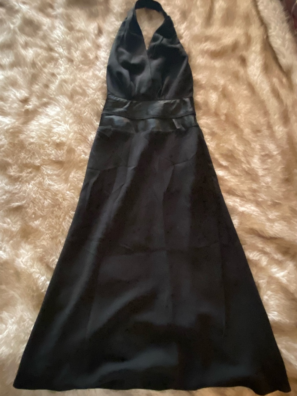 The Limited Black Backless Halter Maxi Dress